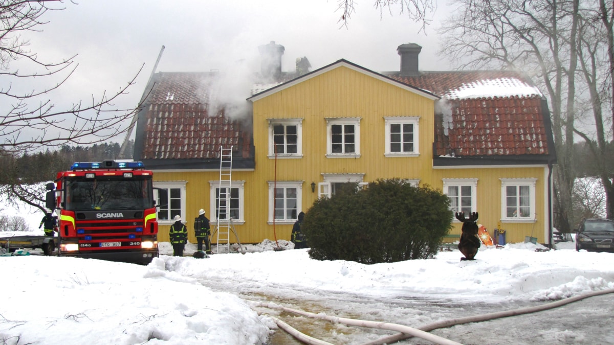 Villabrand i Skultuna