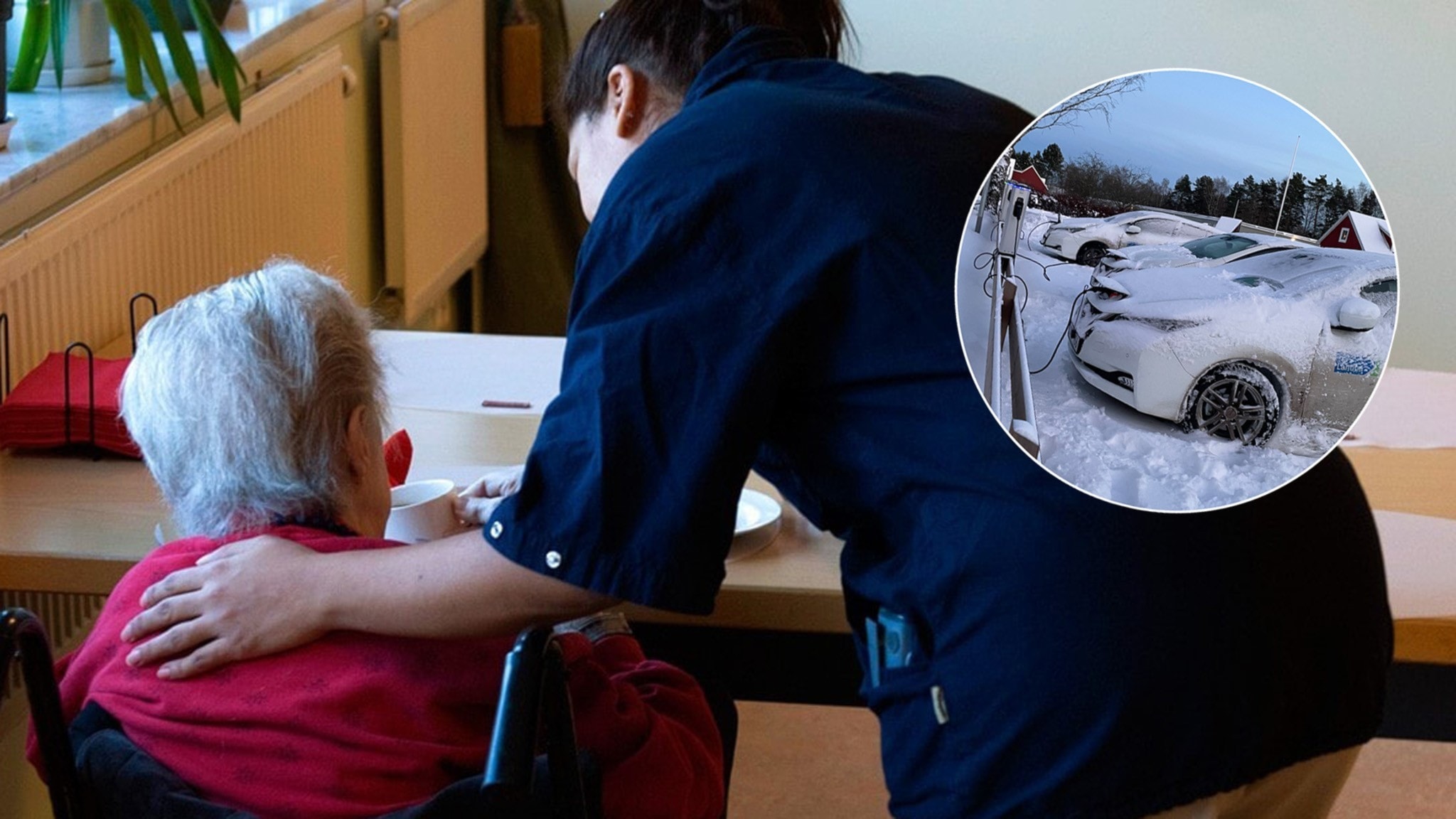 Hemtjänstens elbilar har svårt att klara vintervädret - P4 Halland 