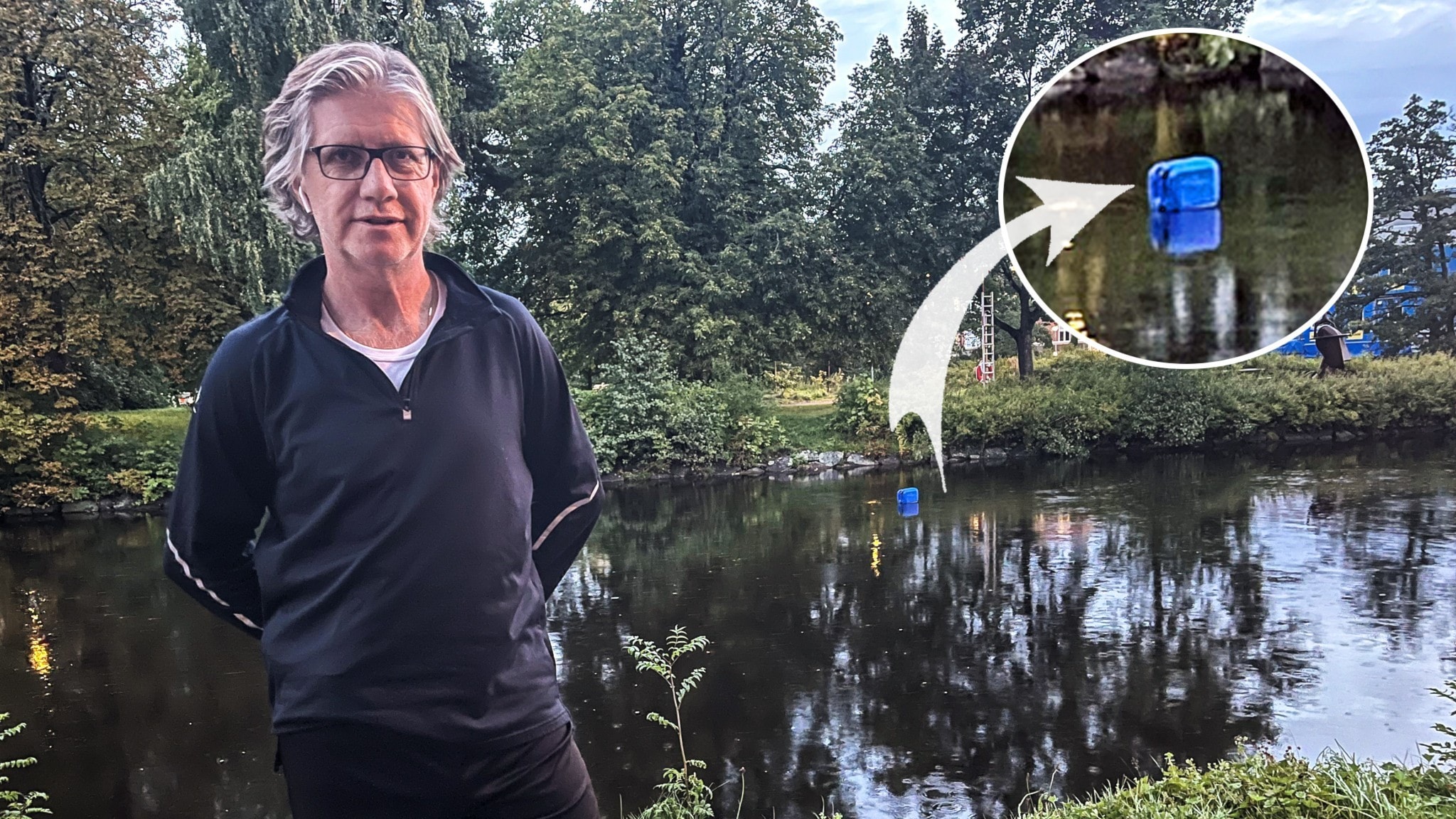 Hemligt projekt bakom mystisk blå dunk i Svartån - P4 Örebro | Sveriges ...