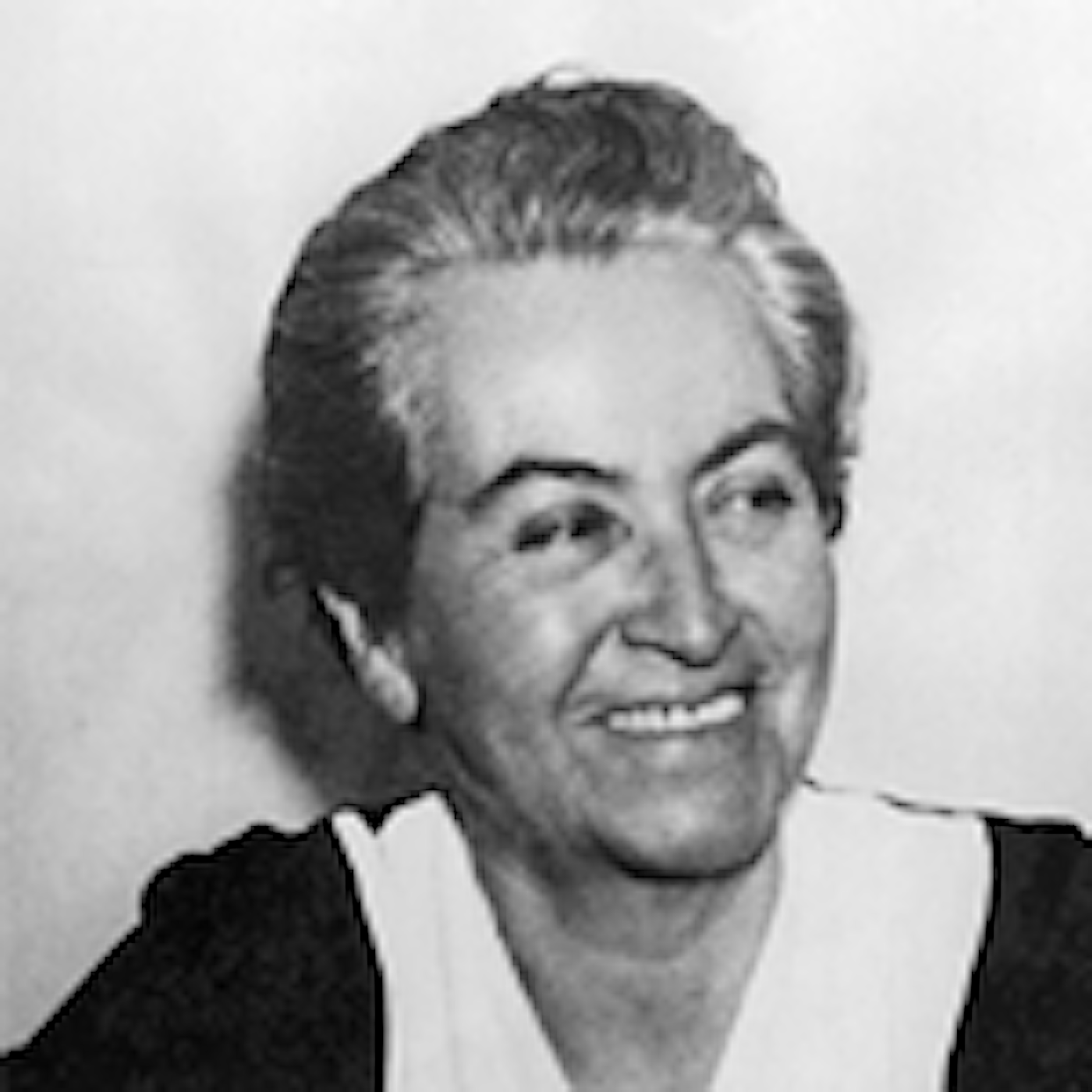 Nobelpristagaren Gabriela Mistral hälsas välkommen 1945