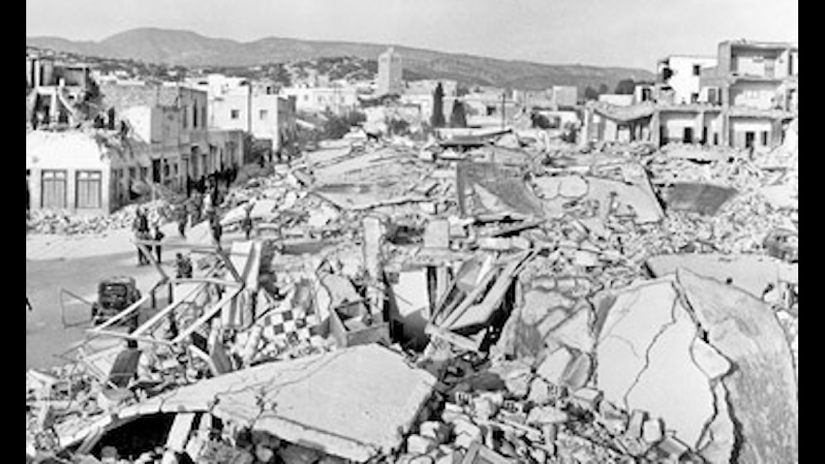 Jordb vningen I Agadir 1960 Radiofynd Sveriges Radio