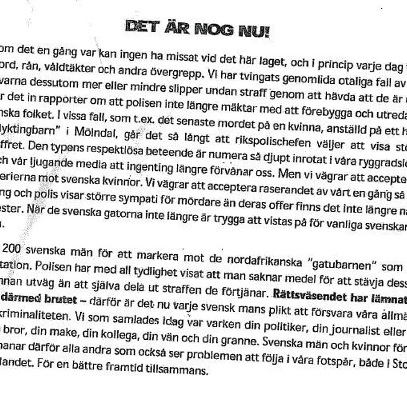 Svartklädda vita män tar lagen i egna händer episode artwork
