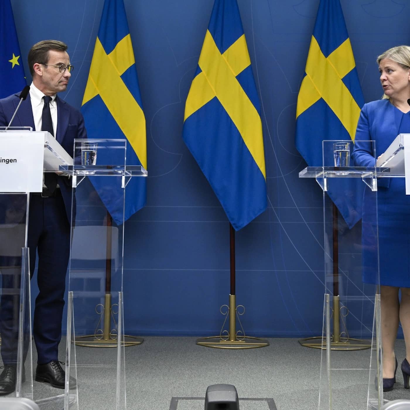 Government decides to join NATO, Greens and Left Party critical, fire along northern railway, Eurovision forth place