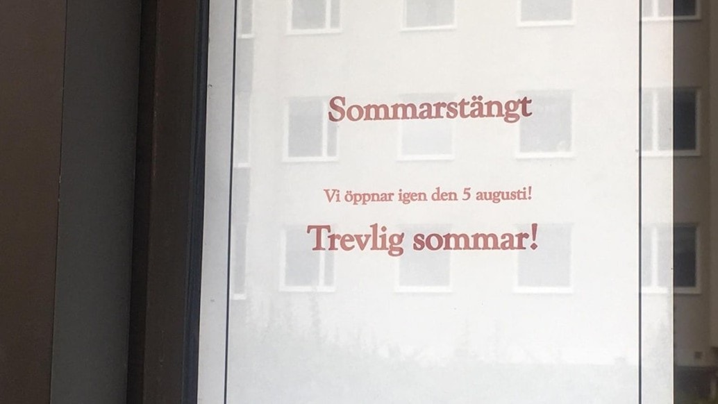 Why are so many shops and restaurants closed during July in Sweden? - Radio Sweden - Vimarsana News