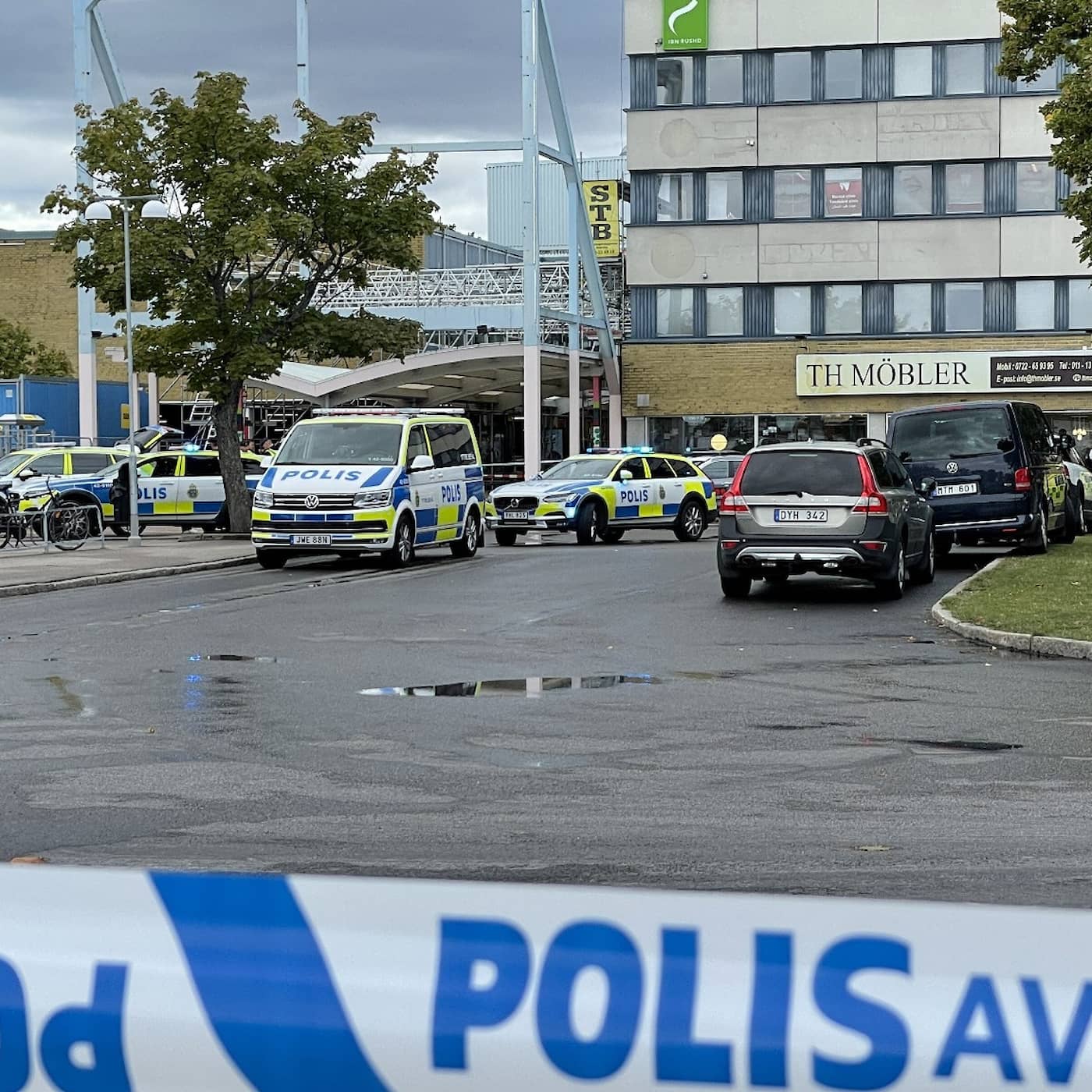 Shopping centre shooting, crime report, cement factory shutdown, Gävle flooding fears