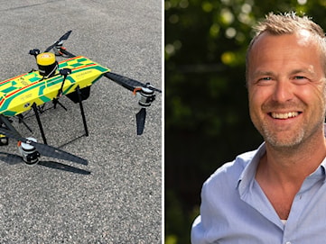 Man's heart restarted after defibrillator delivered by drone