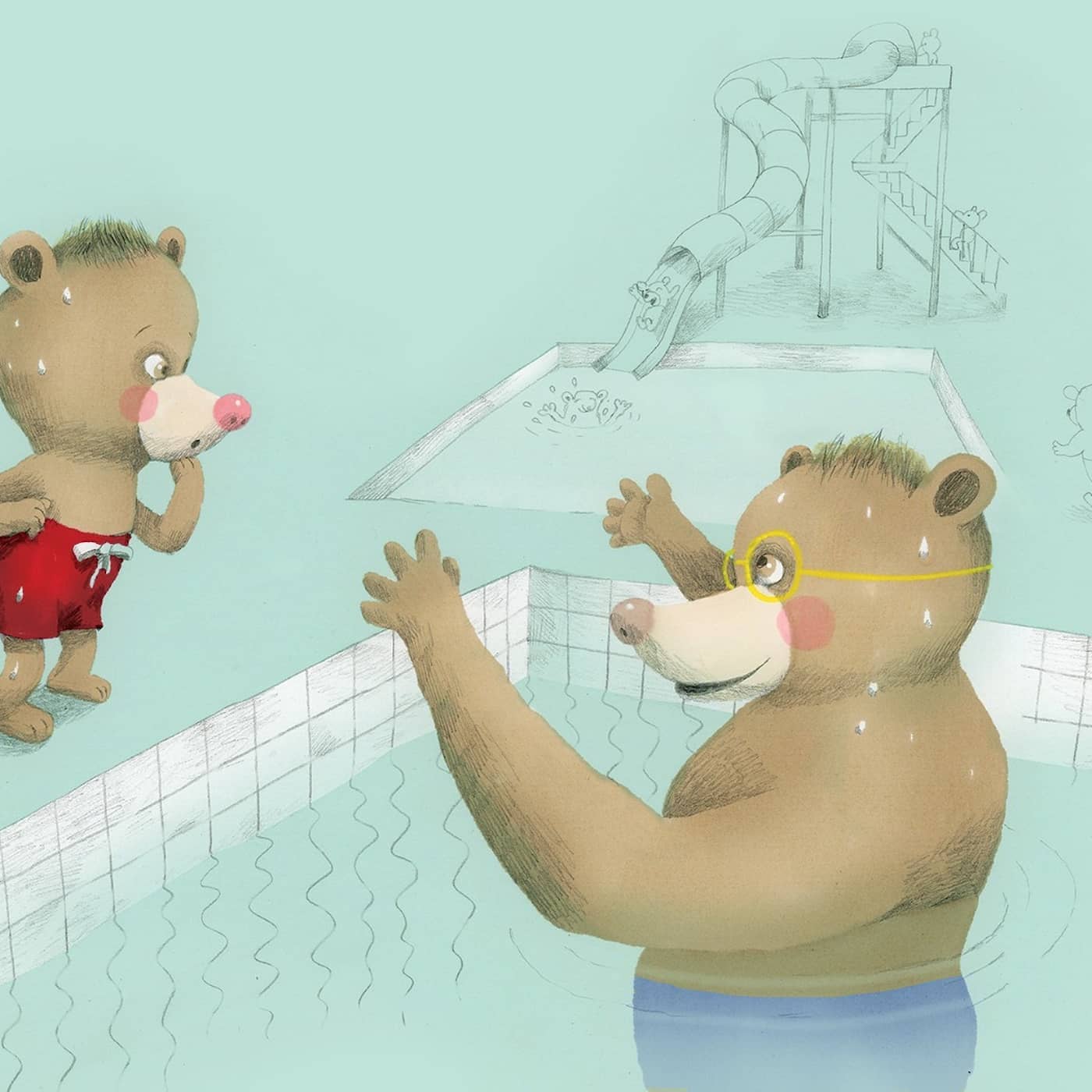 Randiga sagor meänkieli del 6, Nalle i simhallen / Nalle uimahallissa episode artwork