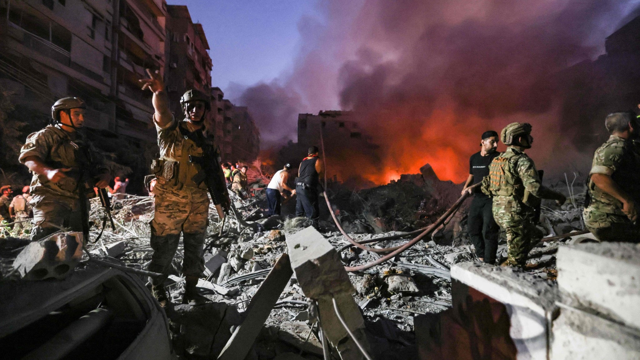 ”Ska vara en av de största attackerna hittills i södra Beirut”