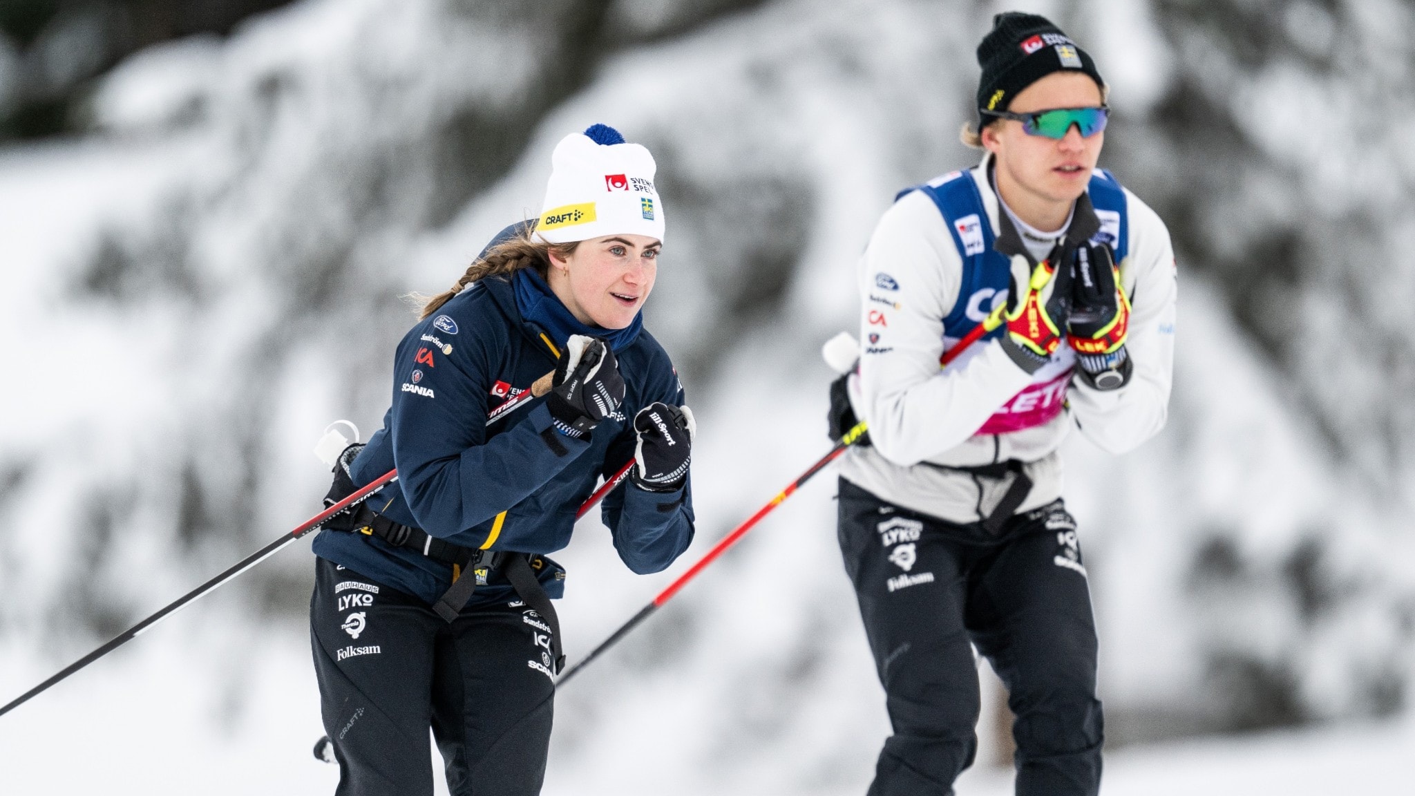 Möt längdparet Ebba Andersson och Gustaf Berglund - spela