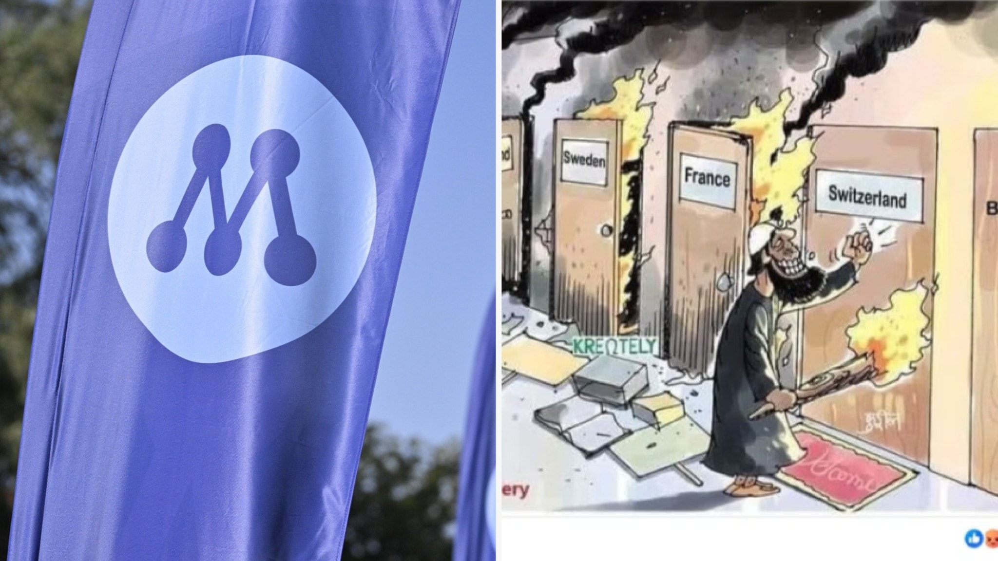 M-kandidat delade högerextrem konspirationsteori
