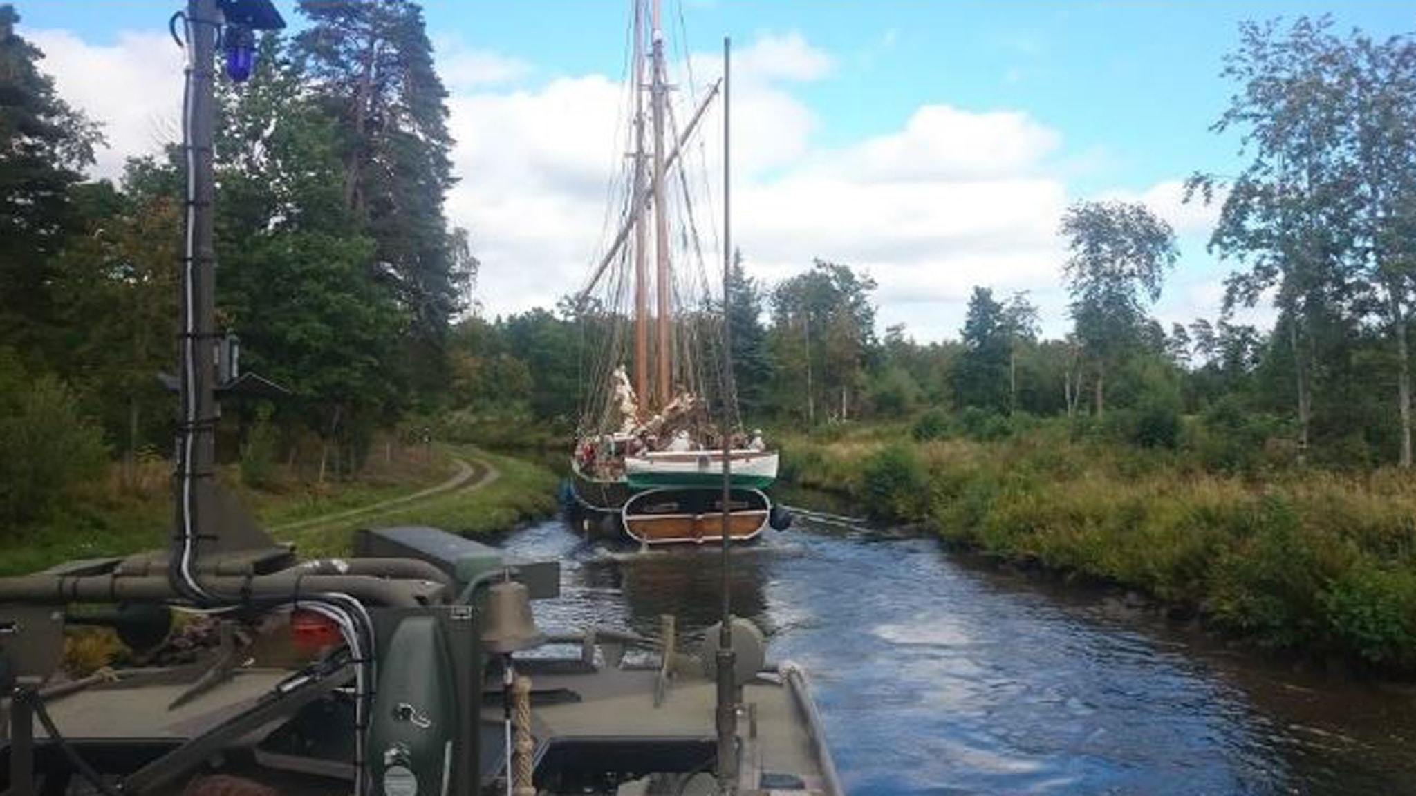 Milit r Vansinnesf rd P G ta Kanal K rde I 37 Knop P4 Skaraborg