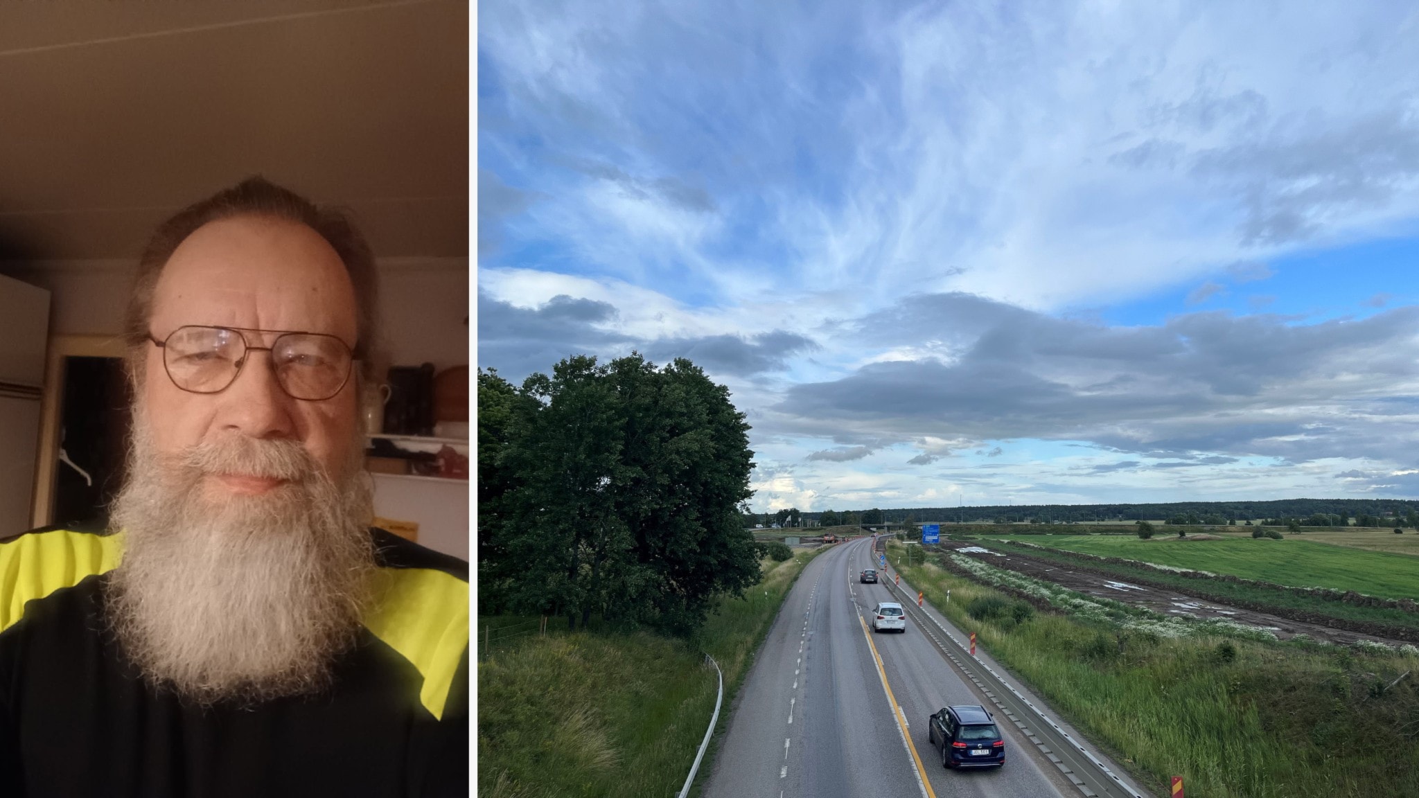 Chauffören Nisses oro för guppet på E20: ”Kraftig bula”
