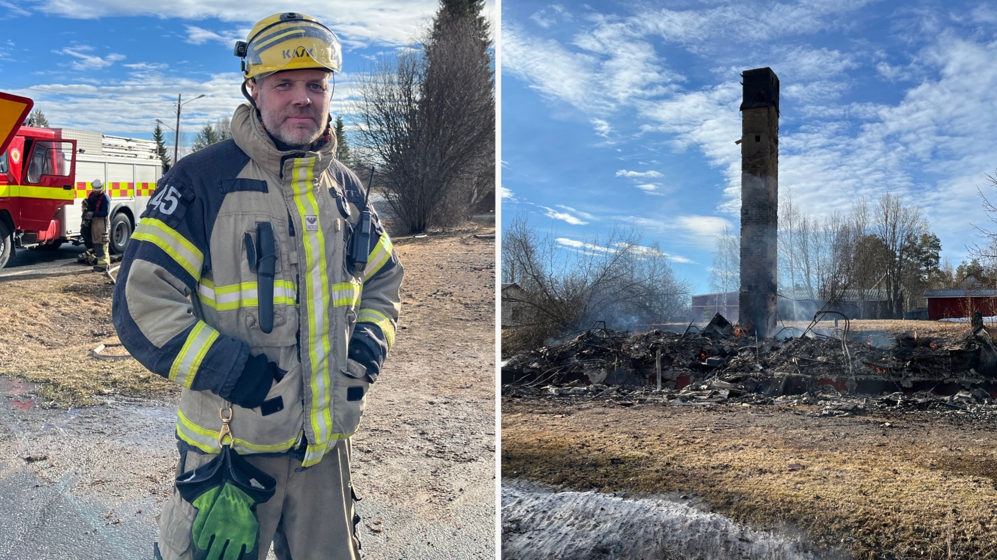 Brand i Morjärv: Flerfamiljshus totalförstört – ingen skadad — image 1